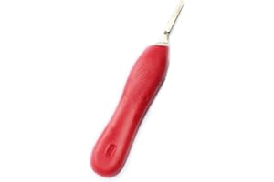 OdontoMed2011 Scalpel Knife Handle #4 RED Plastic Grip Veterinary, Dental Instruments