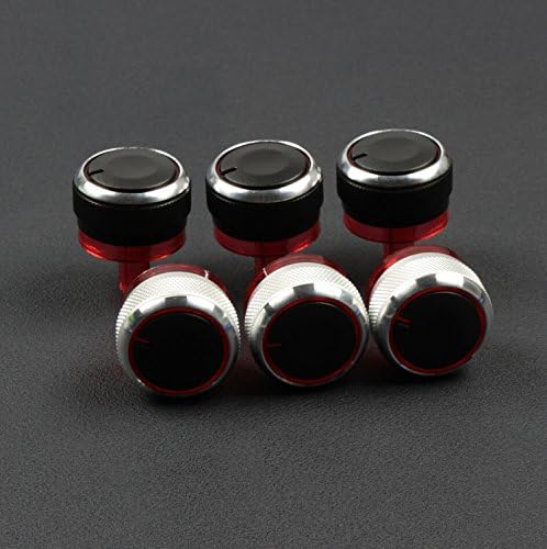 Ryvox(TM) Car AC Knob Aluminum alloy air conditioning knob products accessory,suitable for Peugeot 206 207,for citroen C2 2006-2013