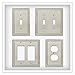 Franklin Brass W35062-SN-C Classic Beaded Switch/Duplex Wall Plate/Switch Plate/Cover, Satin Nickel