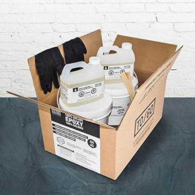 To Go Double Kit Blue Mist Metallic Garage Floor Epoxy Includes 2
