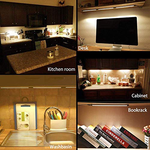 Under Counter LED Lighting Fixtures Plug in, Light Bars, Daylight White 5000K, 32W 2400LM Super Bright, Easy Installation, Frosted Cover not Dazzling, for Kitchen Counter Cabinet Shelf Lights(6 Pack) - Thumbnail 6