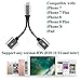 Headphone Jack Splitter Adapter AUX Audio & Charger Cable Compatible for iPhone 7 8 X Dongle Accessory Connector Compatible iOS 10.3 Higher,Compatible iPhone Adapter for iPhone Headsetthumb 3