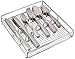 Gibson Home Abbeville 61-Piece Flatware Set with Wire Caddy - Includes Forks, Knives, Spoons - Complete Flatware Set - Service for 12, Minimalist Stainless Steel Silverware Set