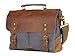 Gootium Canvas Leather Messenger Bag - Vintage Briefcase 14