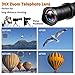 Moikin 18X-30X Cell Phone Camera Lens, 4 in 1 Photography Lens Kit - 18X-30X Zoom Telephoto Lens - Remote Shutter, Wide Angle, Fisheye & Macro Lens for iPhone, Samsung & Android Smartphones