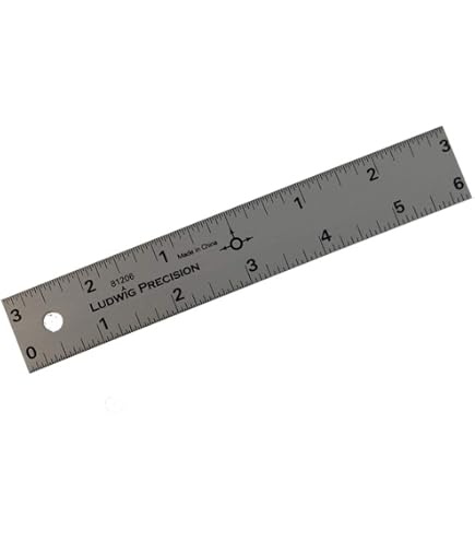 Clear Quilting Ruler Precision Measuring Ruler See-Thru Center Finding ...