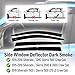 AirSleek Windows Deflectors Rain Guards Side Window Vent Visors for Crew Cab Chevrolet Chevy Silverado GMC Sierra 2014-2018 Outside Tape Mount