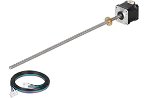 BESJMYT Nema 17 Stepper Motor Integrated 13.78in/350mm T8 Lead Screw Low Impedance 1.7A 0.4Nm/56.64oz.in. Bipolar High Torque 42x40 Motors 2 Phase 4 Lead for 3D Printer CNC Injection Molding Machine