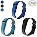 For Fitbit Flex Bands with Buckle, Austrake Replacement Wristband For Fitbit Flex Silicone Strap and Clasp for Women Men Kids 3 Packs