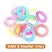 Spiral Hair Ties 12pcs Hair Bands Scrunchies for hair and girls Sports hair ties Suitable for All Hair Types 6 Candy Colors 2pcs/Color