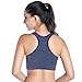 Daxin Seamless Yoga Sports Bra No Rims Padded Push Up Racerback Fitness Tank Top Dark Grey S