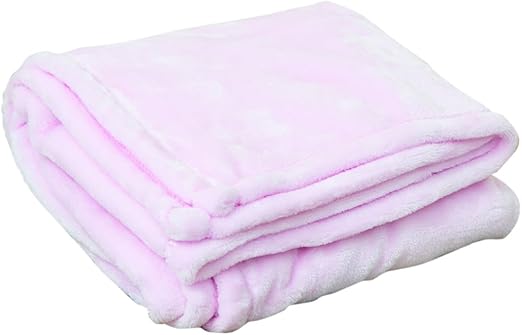 pink fleece baby blanket