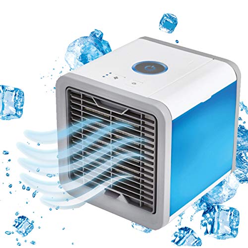 AXNYLHY Personal Space Air Cooler, 3 in 1 Portable Mini Air Conditioner Humidifier & Purifier,375ML Water Tank, 8 Hours of use,Home Office Desk Bedroom Outdoor