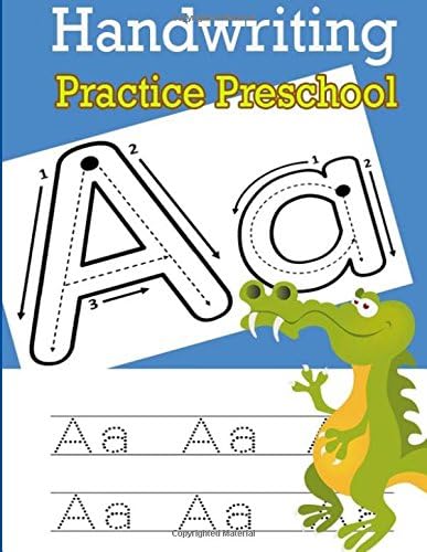 Handwriting Practice Preschool: Handwriting Workbook and Practice for Kids Ages 3-5, Alphabet Writing Practice Paperback – Large Print, 21 Jun 2018