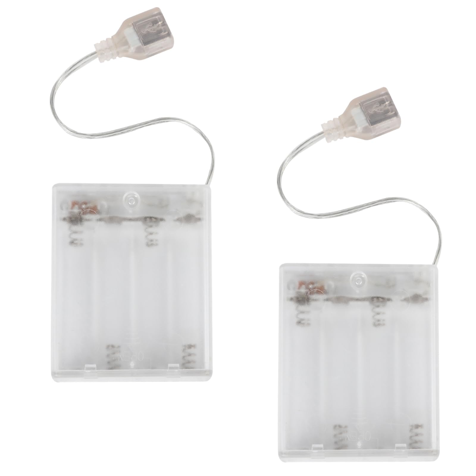 Photo 1 of (2 PCS) Portable USB Battery Pack for 4.5-6V LED Neon Signs – Battery Operated Power Supply Converter for Plug-in LED Lights, Ideal for Indoor & Outdoor Use