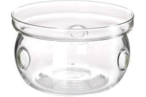 HEMOTON 1pc Stylish Glass Tea Pot Base Creative Insulated Heating Base for Tea Pots for Home Office Use and Material Multi-functional As Candlestick Without Candle