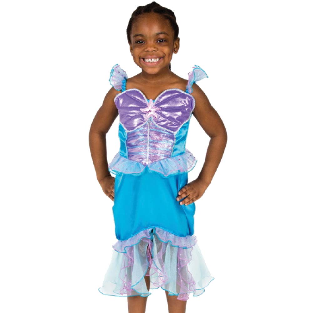 PRETEND TO BEE Mermaid Magical Sealife Dress Up Costume for Kids, Multicoloured, 5-7 Years