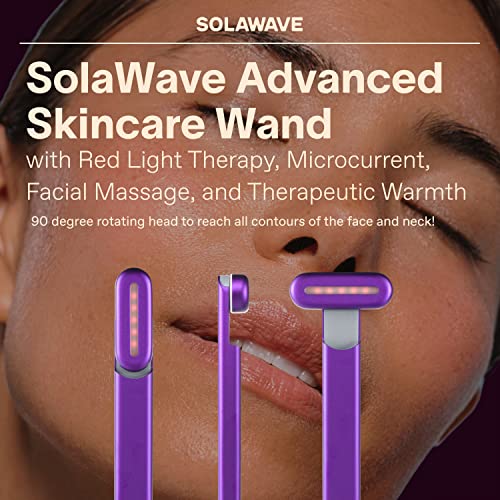 SolaWave 4in1 Facial Wand and Renew Complex Serum Bundle Red Light