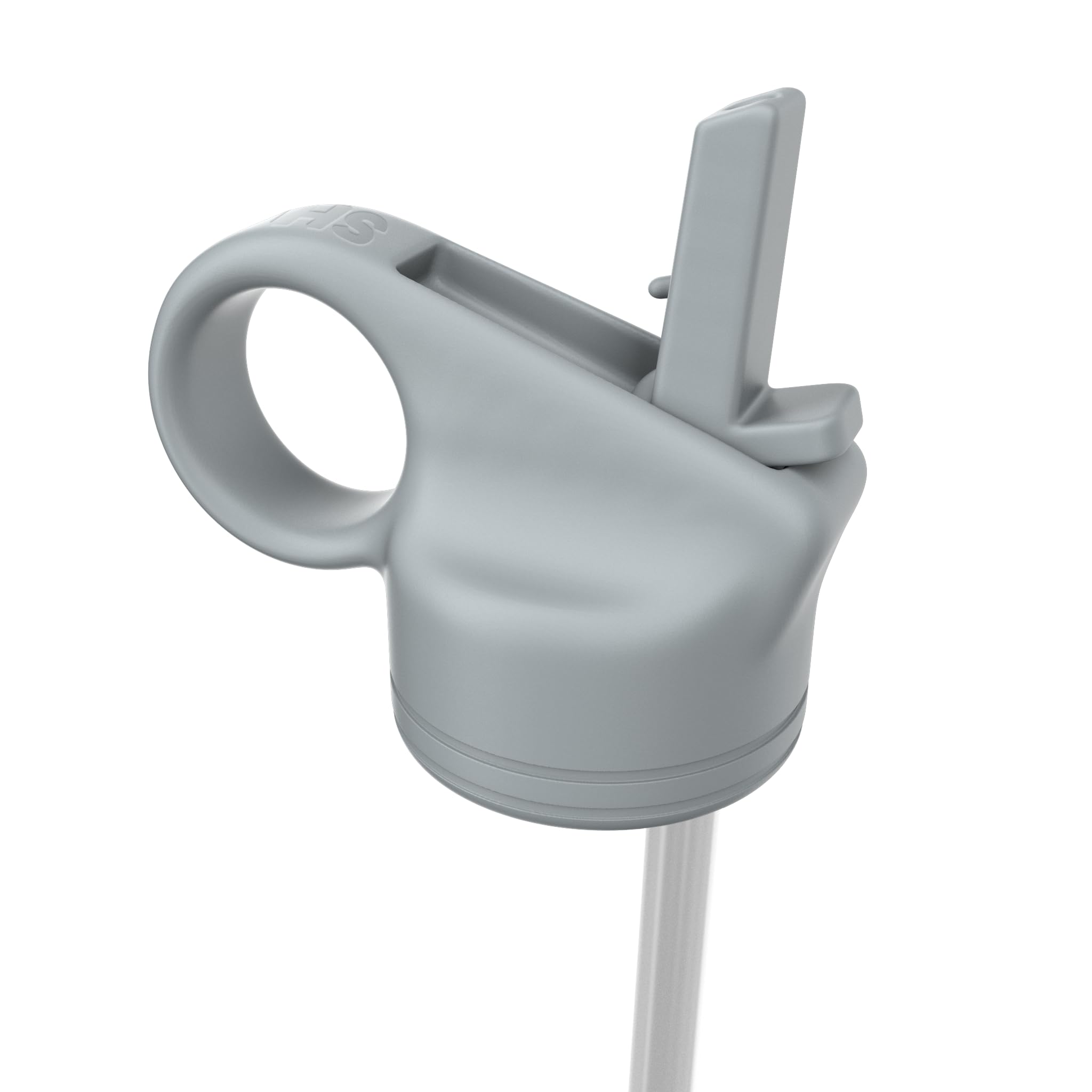 SHO Reusable Straw Lid for SHO Bottle - 750ml/1000ml - BPA Free (Grey, 750/1L)