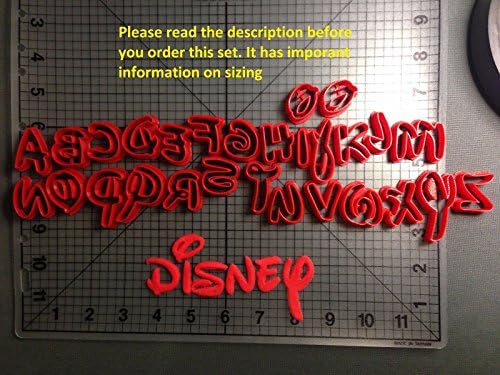 Baby Shower Disney Font Lowercase Cookie Cutter Set 5.5 inches