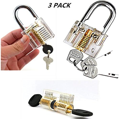 Longans 3-Pack Conbination Set Lock- Gifts &amp; Presents for men - Men Dad Grandfather Hombre Gifts For Boy Tools
