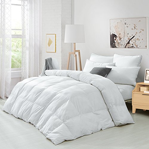 Alanzimo Premium Luxurious White Goose Down Comforter Duvet