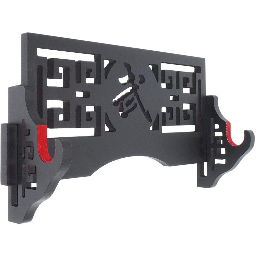 Z-fiber Sword Wall Mount Sword Holder Display Stand Padded Katana Wakizashi Genji and Samurai Swords,1 Tier