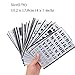 yueton 20PCS 4x7 Inch Bullet Journal Stencils Painting Stencils DIY Craft Stencils Plastic Planner Set for Journal,Notebook,Diary, Scrapbook