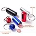 Set of 9 Aluminum Metal Pill Box Case with Keychain - Outdoor Medicine Bottle Key Ring Small First Aid Holder Pill Container