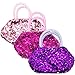 Elesa Miracle 3pc Kids Little Girl Sequins Handbag Value Set Toddler Girl Pretend Play Little Girl Dress Up Princess Toy Handbag Purse Set
