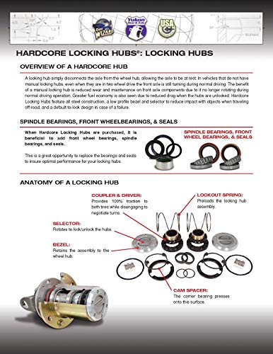 image for Yukon Gear & Axle (YHC70006) Hardcore Locking Hub Set for GM/Ford 1/2 