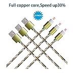 USB Type C Cable,Onlier Braided Type C Cable Nylon Braided USB C Cable to USB 3.0 Charging Cable 3 Pack Camo 3ft 3ft 6ft for Apple Macbook 12