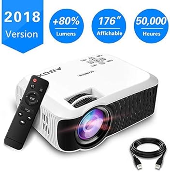 Abox 2400 lumenes Proyector portátil LED LCD proyector HD 1080P ...