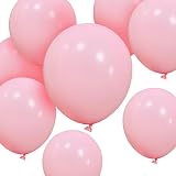 HYKJNBW Pastel Pink Balloons 50 Count 12 Inch Latex Party Decor