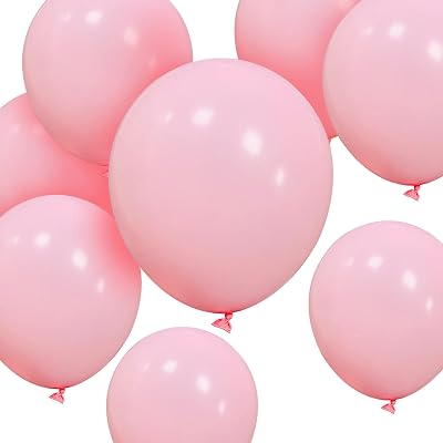 HYKJNBW Pastel Pink Balloons 50 Count 12 Inch Latex Party Decor