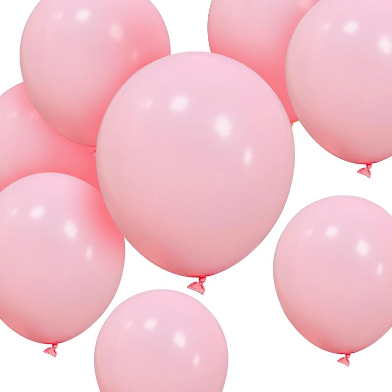 HYKJNBW Pastel Pink Balloons 50 Count 12 Inch Latex Party Decor