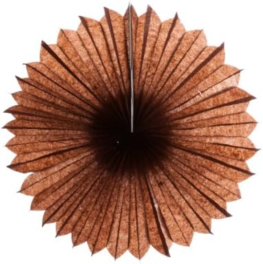 Koyal Paper Pinwheels, 10-Inch, Brown, Set of 6
