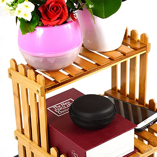 image for Bamboo Plant Stand, Rerii 2-Tier, Compact, Flower Potted Plant Display