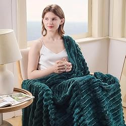 NEWCOSPLAY Super Soft Twin Blanket Dark Teal