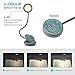 Vekkia Cute Rechargeable LED Eye-Care Book Light - Clip on Reading Light, 3 Levels, 1.8oz, Up to 40 Hours Reading. Great Gift for Readers (Grey)