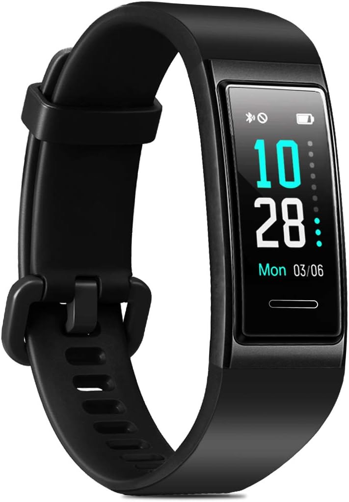 LATEC Fitness Tracker, Colour Screen Activity Tracker Watch Waterproof IP68 Pedometer Watch with Heart Rate Monitor, Calorie Step Counter, Sleep Monitor, Stopwatch, Smartwatch for Women Men Kids Call SMS SNS Notification Push for Android iOS