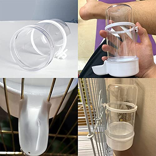 No Mess Bird Feeder Water Dispenser Set, Automatic Cage Perches For Cockatiels
