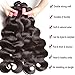Dinoce Compatible with Longqi Hair Peruvian Body Wave 3 Bundles 100% Unprocessed Virgin Remy Human Hair Weave Body Wavy 300g Natural Color (16 18 20 Inch)