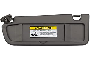 Dasbecan Atlas Gray Left Driver Side Sun Visor Compatible with Honda Civic 2006-2011 Replaces# 83280-SNA-A01ZA 83280-SNA-A01Z