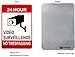 WISLIFE Video Surveillance Sign - One Piece, 40 Mil Rust-free Aluminum Sign, Home Business 24 Hours Security, No Trespassing Security Sign 10