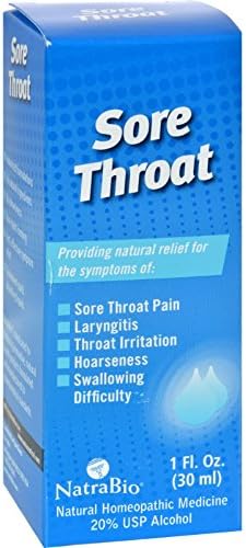2Pack! NatraBio Sore Throat - 1 fl oz