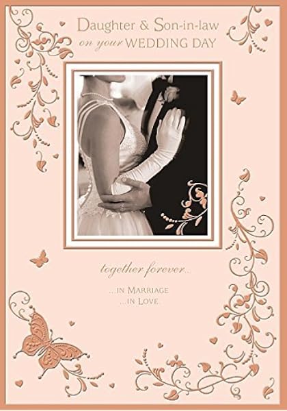 Wedding Day Nice Verse Both Of You Greeting Card Daughter And Son In Law Health Personal Care Amazon Com