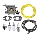 Hipa 309362003 Carburetor + Primer Bulb Fuel Line Filter for Homelite Chainsaw UT10540 UT10542 UT10544 UT10546 UT10548 UT10560 UT10566 UT10568 UT10580 UT10582 UT10584 UT10586 UT10588