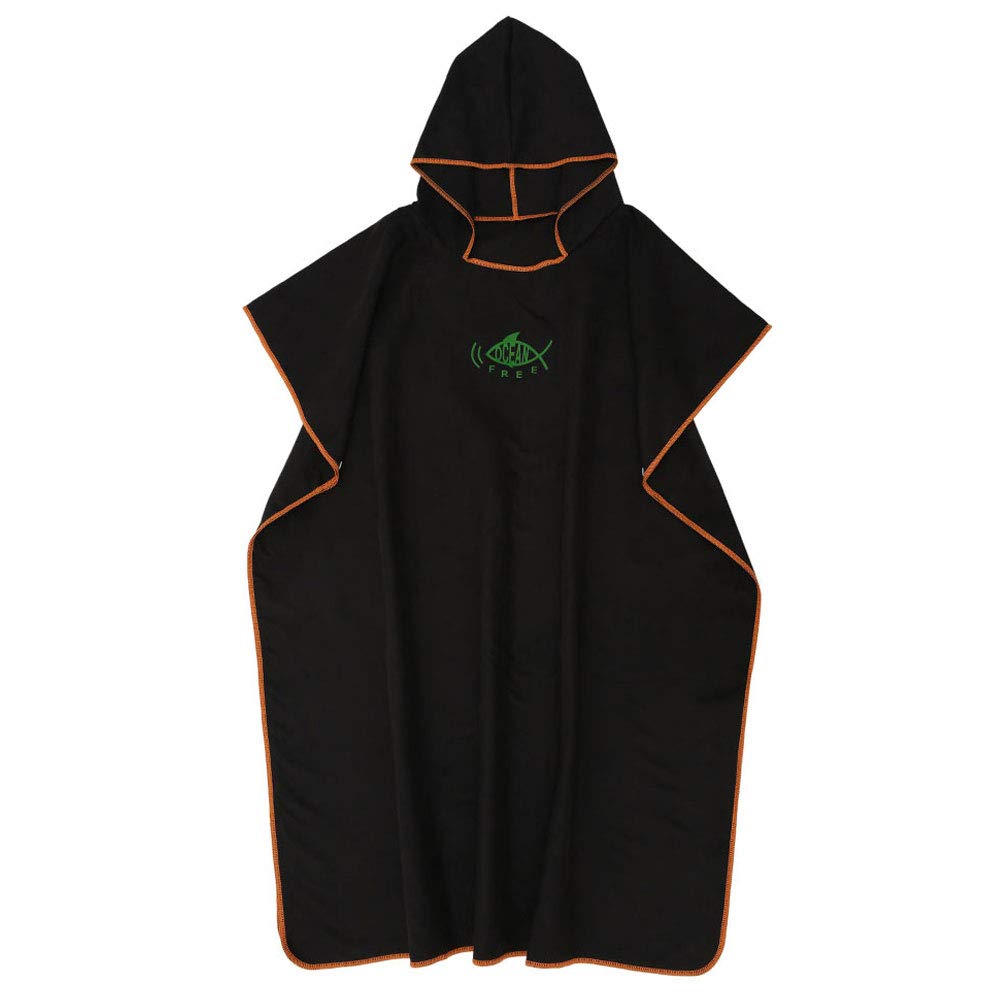 Ghopy Swim Towel Robe Adult Changing Robes Towel Hooded Surf Poncho for Men Women, Quick Dry Lightweight Microfiber Universal Size for Swimming Surfing and Beach Fits Mens Womens Adults