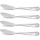 ERCRYSTO Stainless Steel Butter Knife, Set of 4, Butter Spreader, Breakfast Spreads,Cheese and Condiments